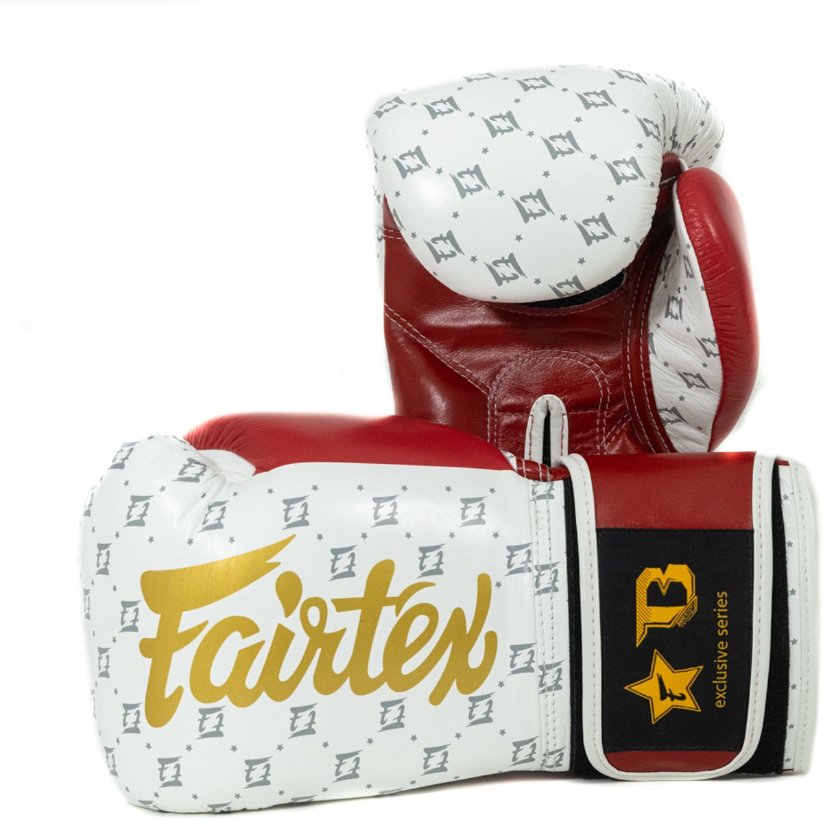 Fairtex x Booster FXB BG Star White/Wine Red - Leren bokshandschoenen - 16 oz