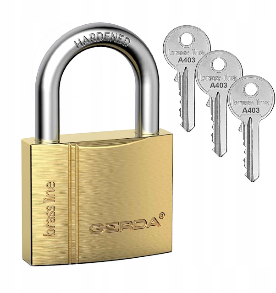 Gerda KMZ S40 hangslot - Systeem met één sleutel A403