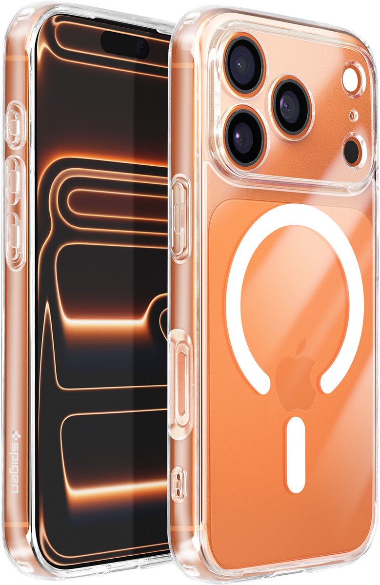 Spigen Ultra Hybride Magsafe-Hoesje Voor Iphone 17 Pro Bescherming Transparant