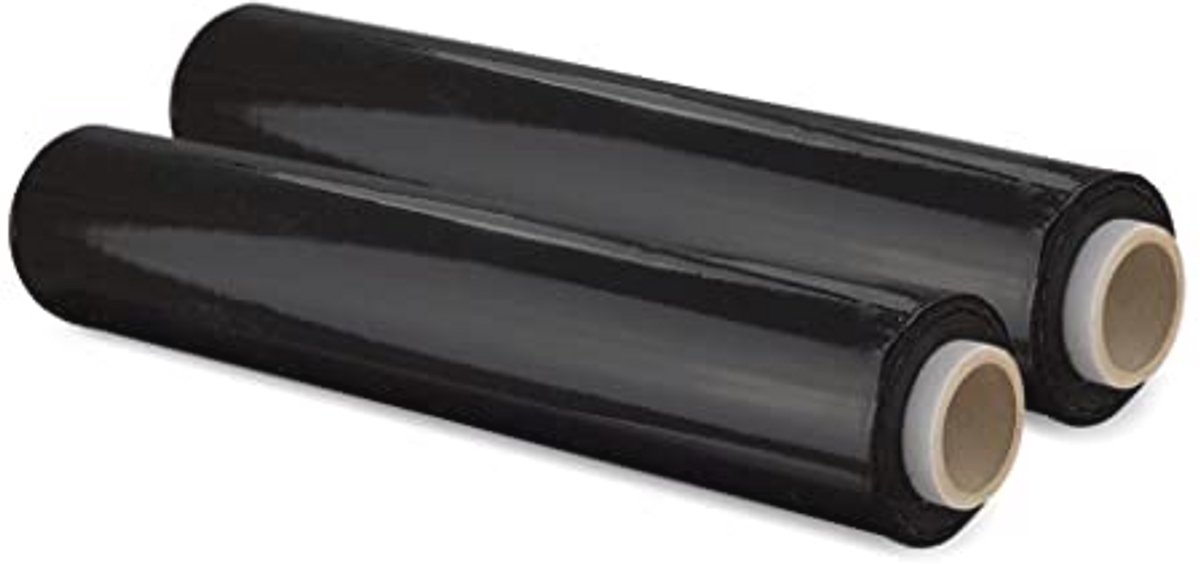 Stretchfolie zwart 50 cm - Handwikkelfolie voor Verpakking en Verhuizing - Duurzaam Verpakkingsmateriaal