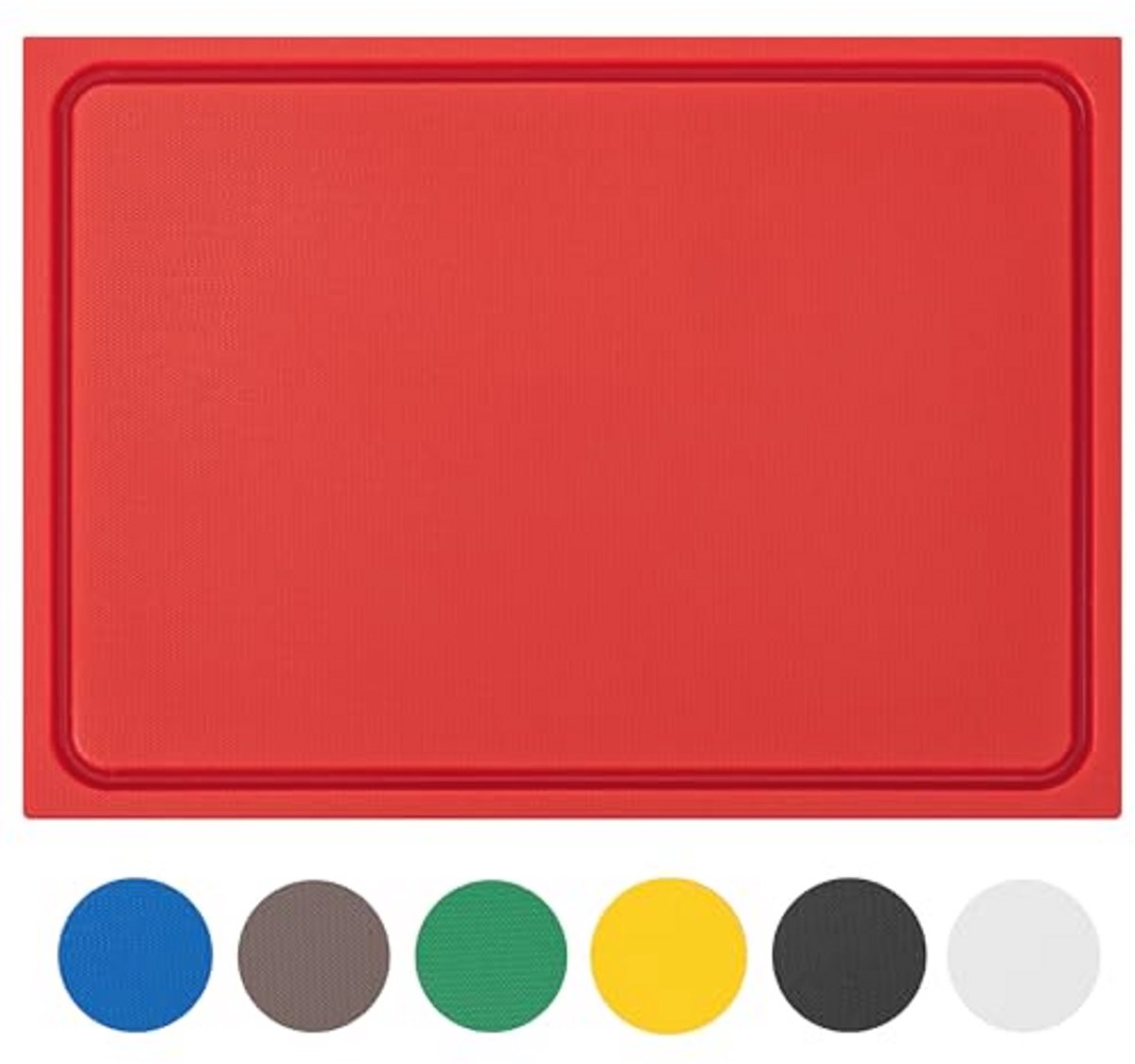 Stevige kunststof snijplank 60x40 cm - Vaatwasmachinebestendig met sapgeul
