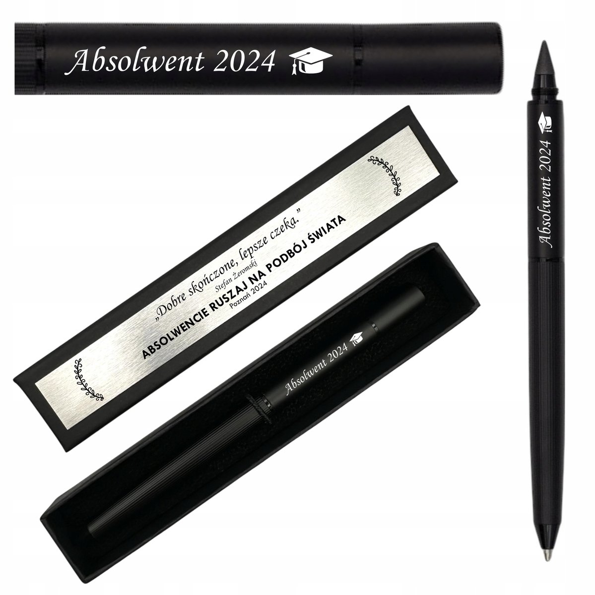 2-in-1 Eeuwige Pen & Potlood met Gravure in Luxe Geschenkdoos