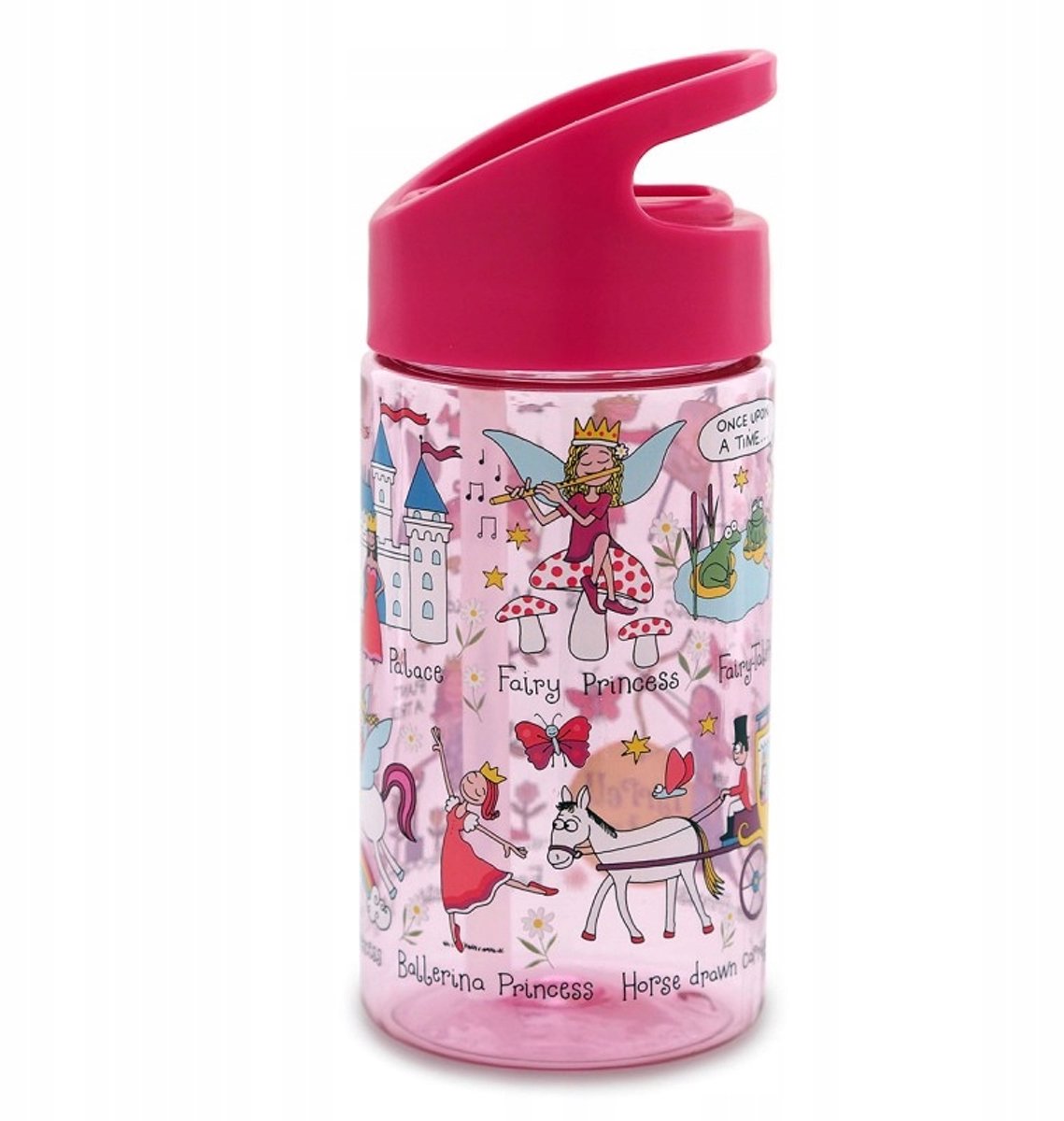 Tyrrell Katz Tritan drinkfles / bidon met rietje - Prinsessen - 400 ml