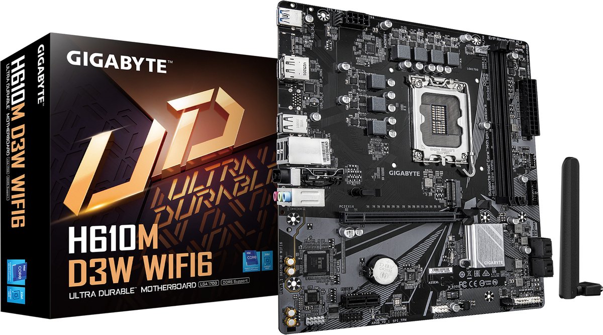 GIGABYTE H610M D3W WIFI6 Intel H610 LGA 1700 micro ATX