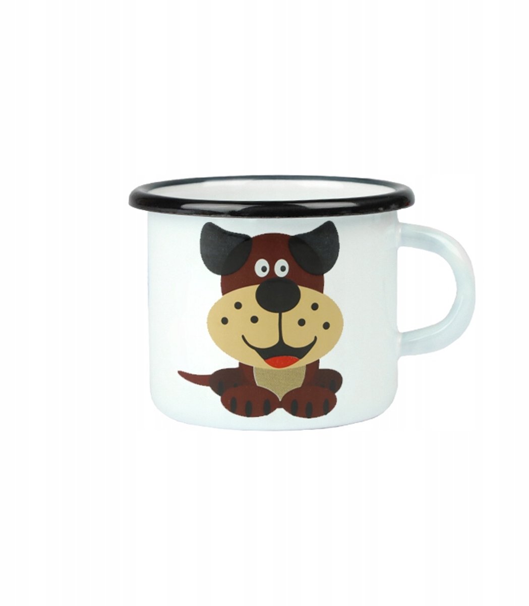 Emalieren Mok Met Oor - Hondje Piotruś 500ml