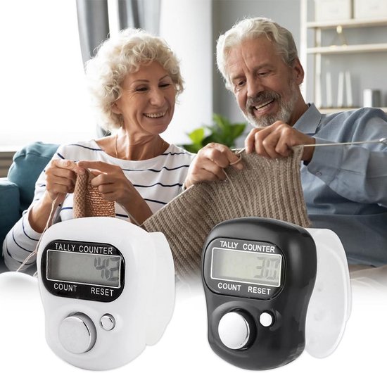 2x Digitale Handteller & Vingerteller - Elektronische Clicker met LCD ...