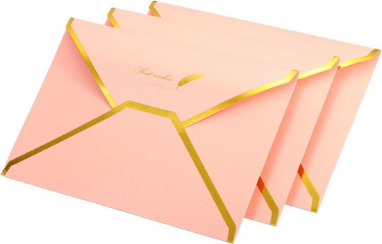 TYFYH 24 stuks kleurrijke enveloppen, kraftenveloppen, cadeaukaart-envelop met linten voor cadeaukaart, bruiloft, verjaardagsfeestje, Thanksgiving festivals (12 kleuren