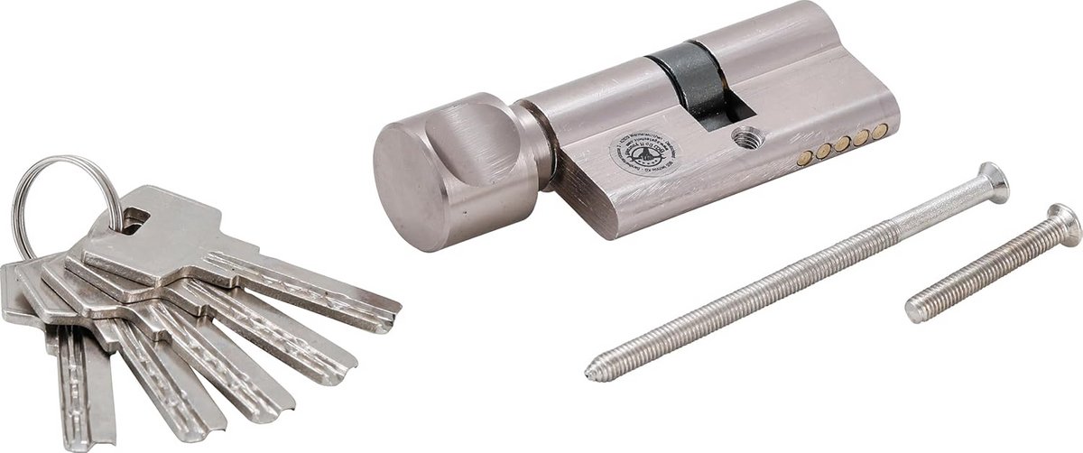 Veiligheidsslotcilinder Set 70 mm met Kop - Inclusief Montage