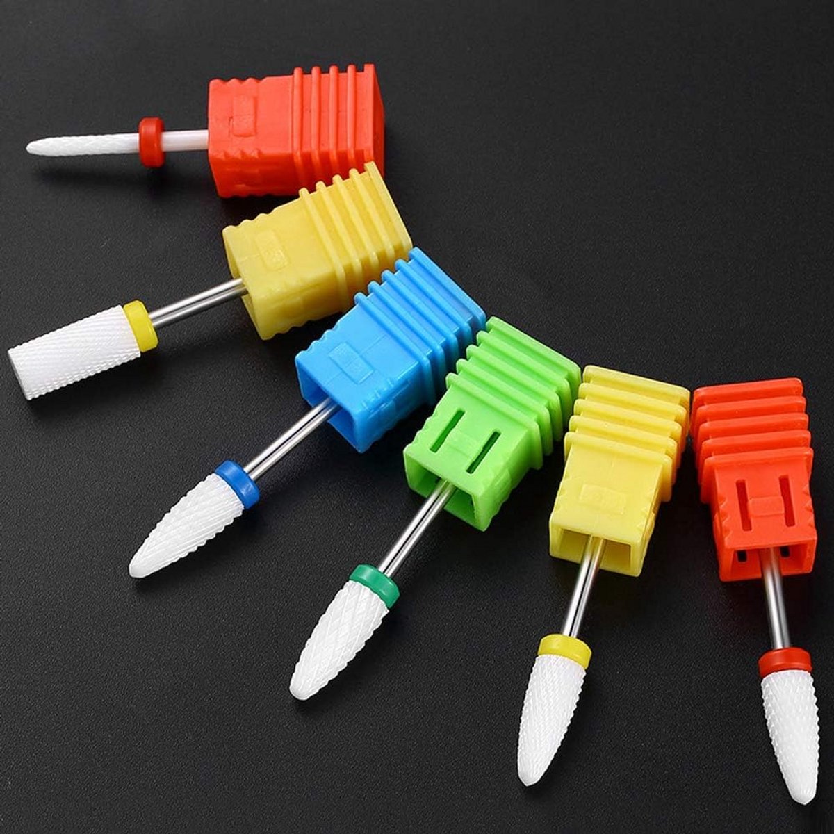 Professionele Set Keramische Frezen voor Nagelvijl en Manicure (2,35 mm Schacht)
