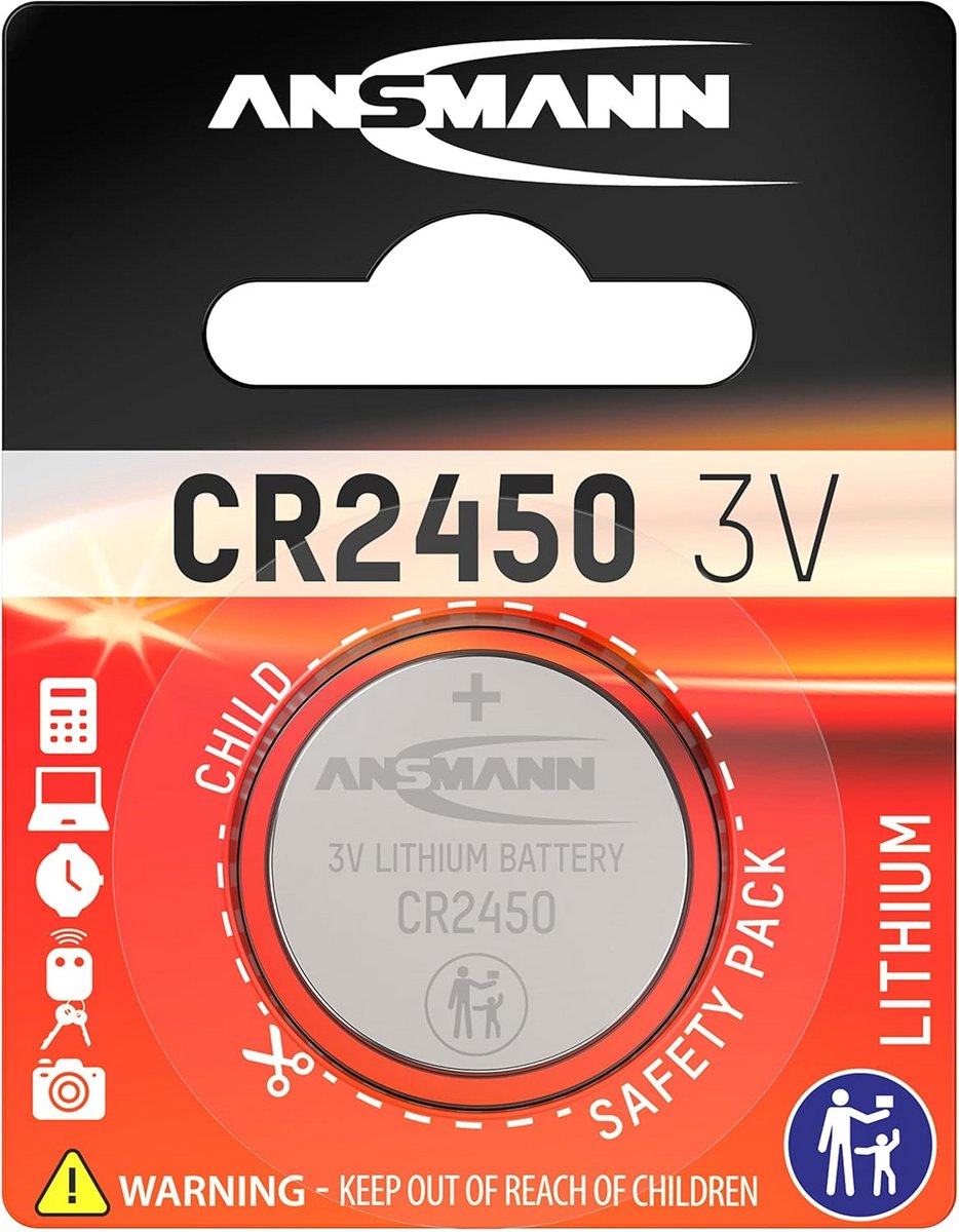 Lithium knoopcel batterij CR2450 - 3V - 10 stuks