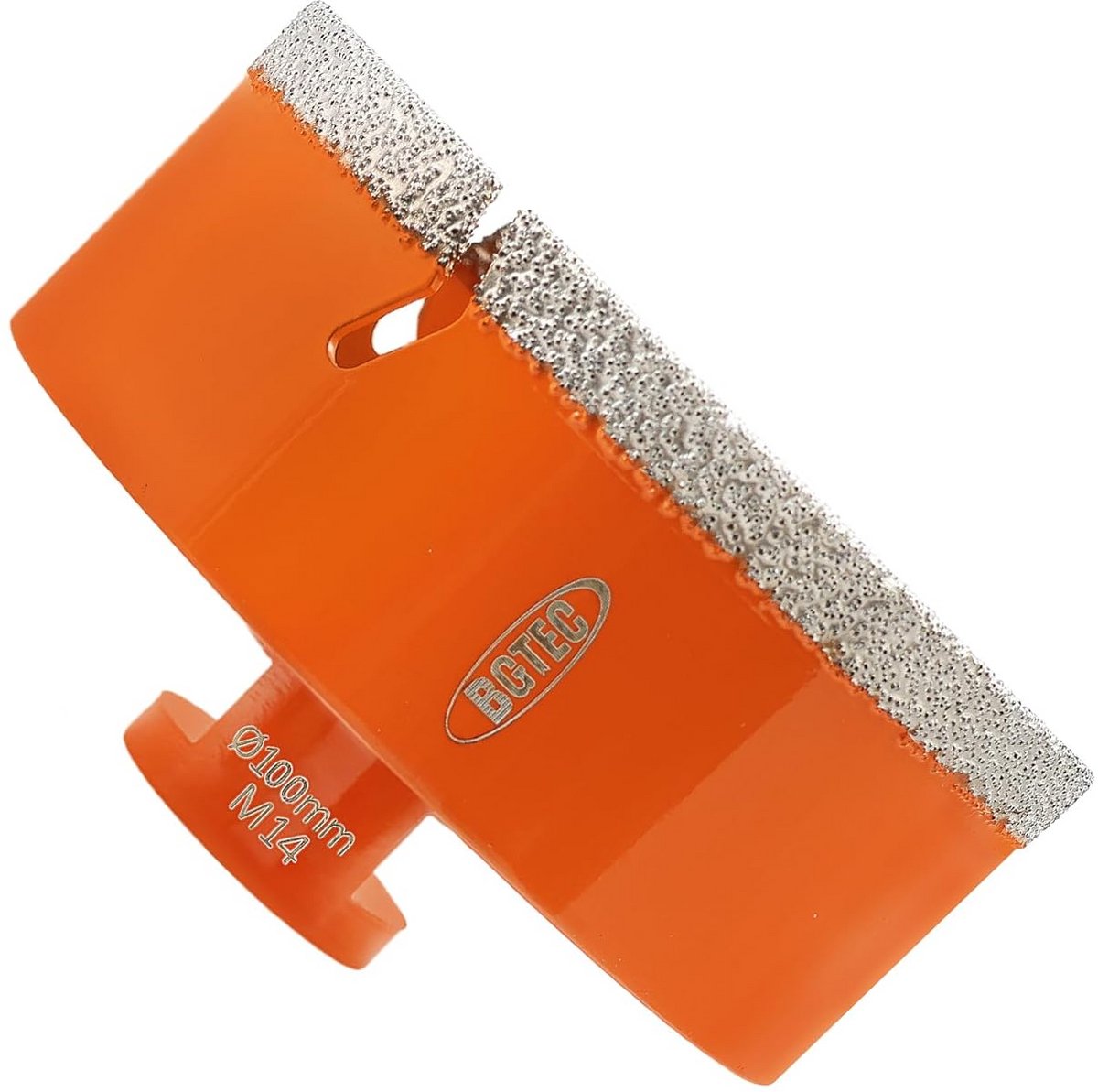 Diamant tegelboor 100 mm voor droog boren in tegels porselein keramiek marmer en graniet M14