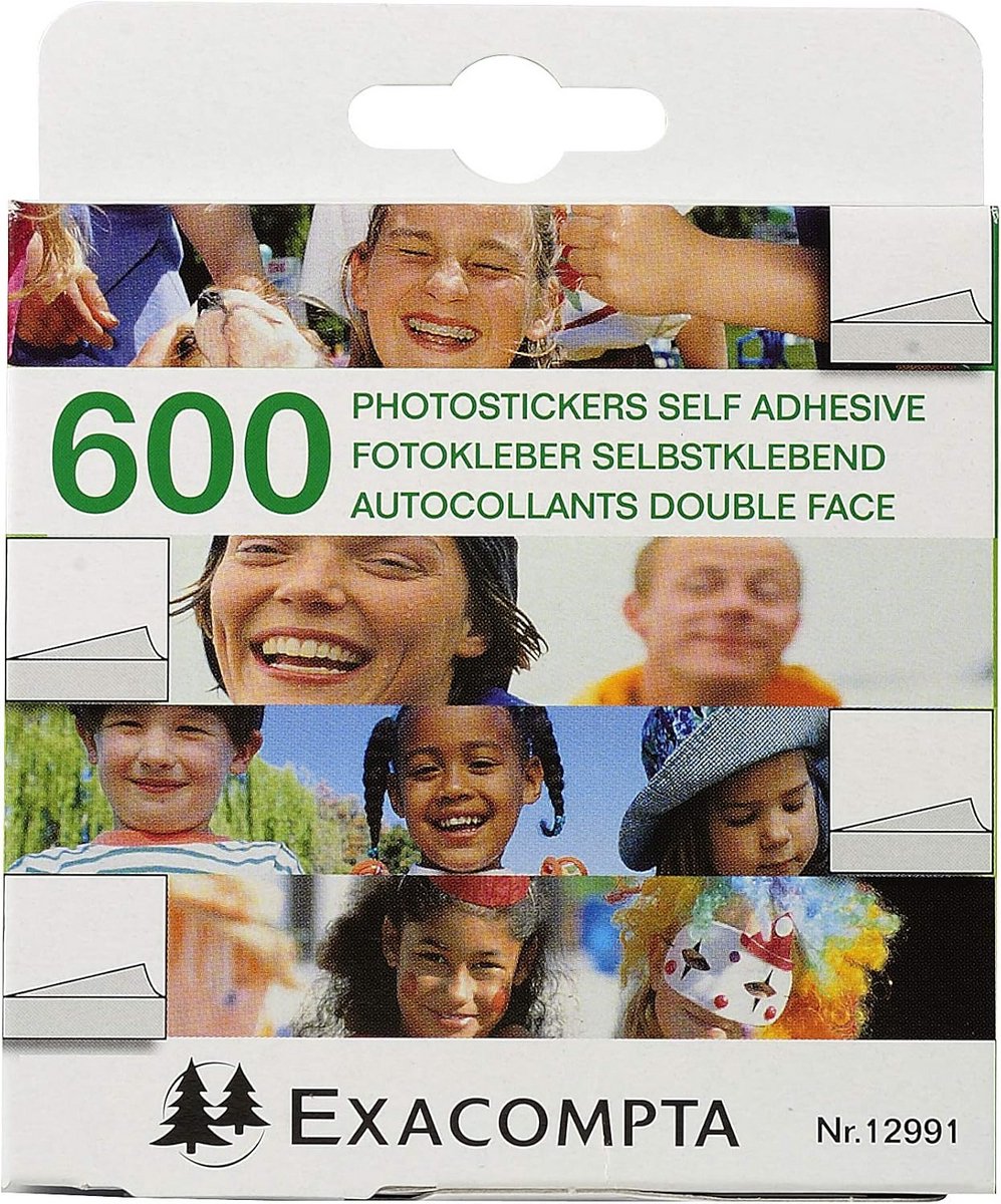 600 Dubbelzijdige Zelfklevende Fotokwadranten - Wit