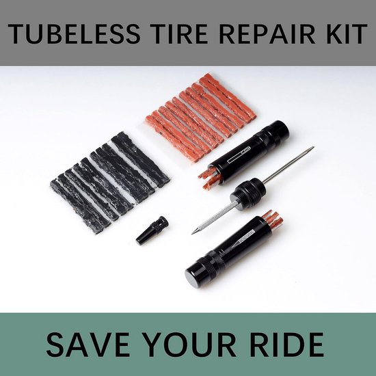 Universele Tubeless Banden Reparatieset voor Mountainbike en Racefiets - Inclusief Repareersticks van Universele — afbeelding 4