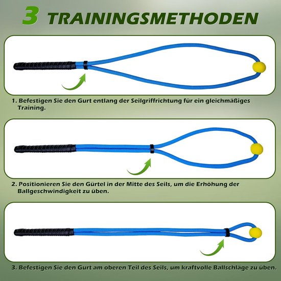 Golf Swing Oefentouw - Trainingshulpmiddel voor Betere Slagtechniek en Tempo van Merkloos — afbeelding 2