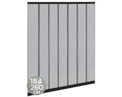 O'DADDY® Vliegengordijn Lamellenhor - 184x260 cm - Deurgordijn - Hordeur - Aanpasbaar Ontwerp - Glasvezel - Deurhor Zwart