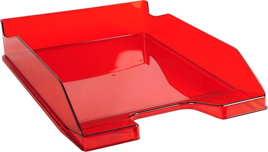 Leagger Transparante Rood Glanzende Brief Legger voor A4 Documenten ...