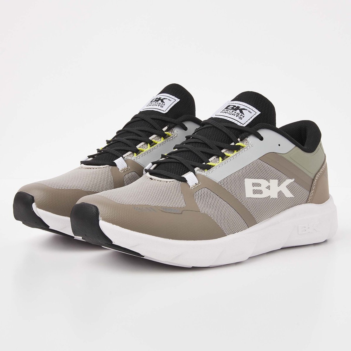 British Knights - Luxon Heren Sneakers Laag - Maat 46 - Kaki/Zwart - Mannen Schoenen