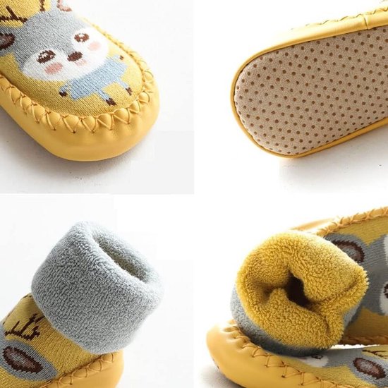 3 paar thermische baby kruipschoenen winter eerste schoentjes antislip — afbeelding 3