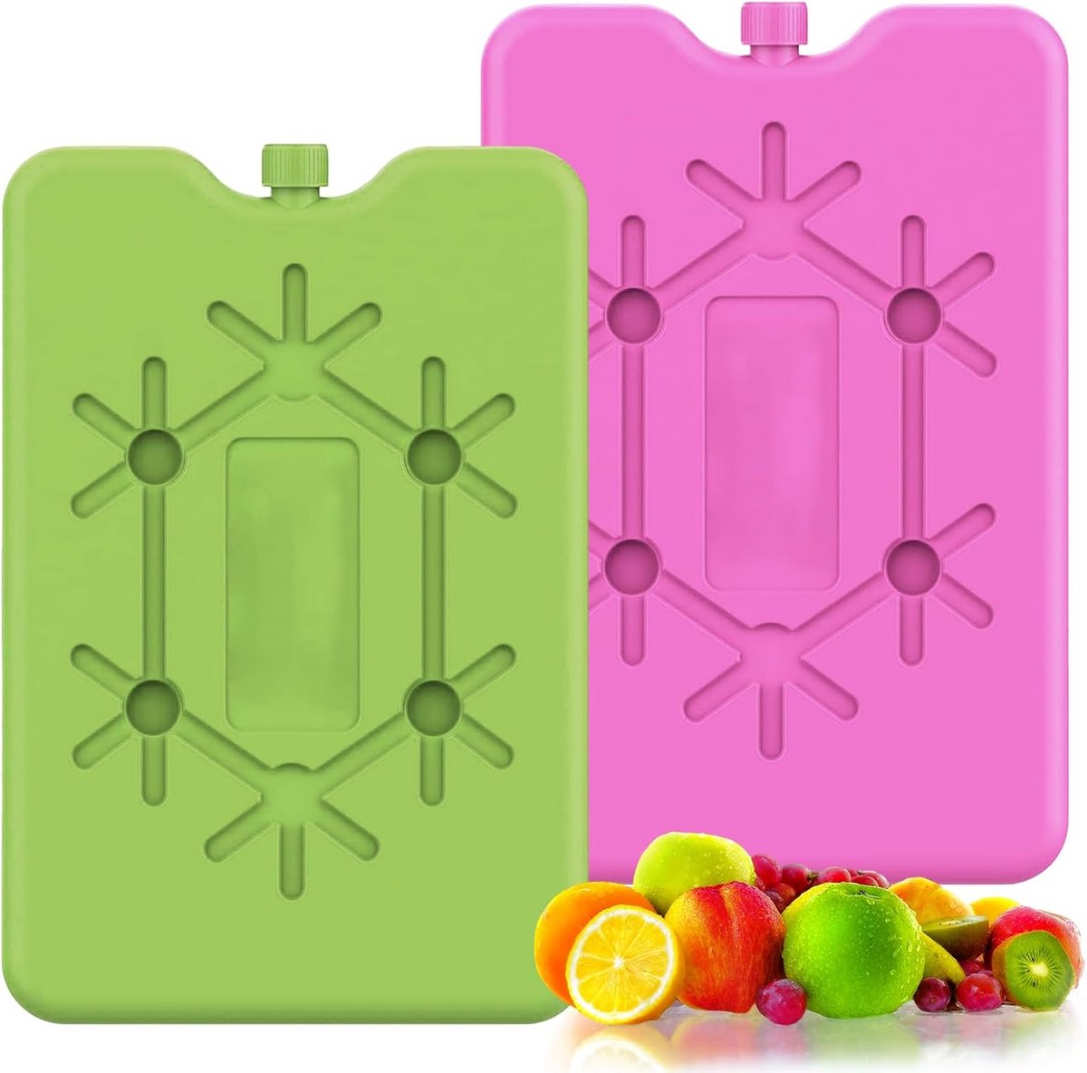 Koelaccu Set - Koelelementen - Eten Koel Houden - Herbruikbaar en Ultradun - 2x 200ml - Wit