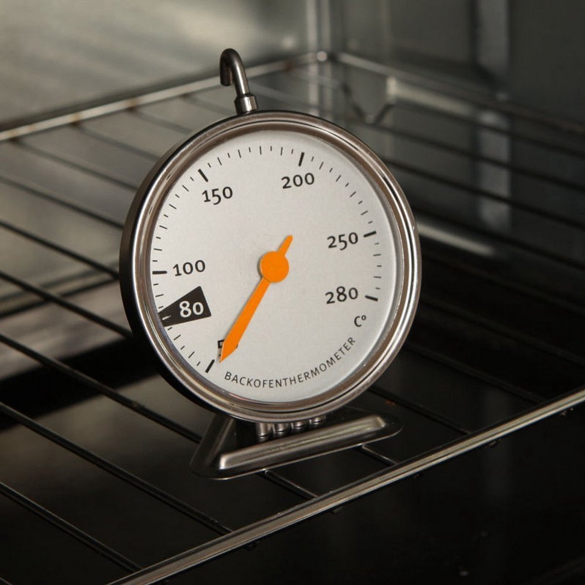 Precisie Oventhermometer RVS - Grote Wijzerplaat voor Oven en Afbakken