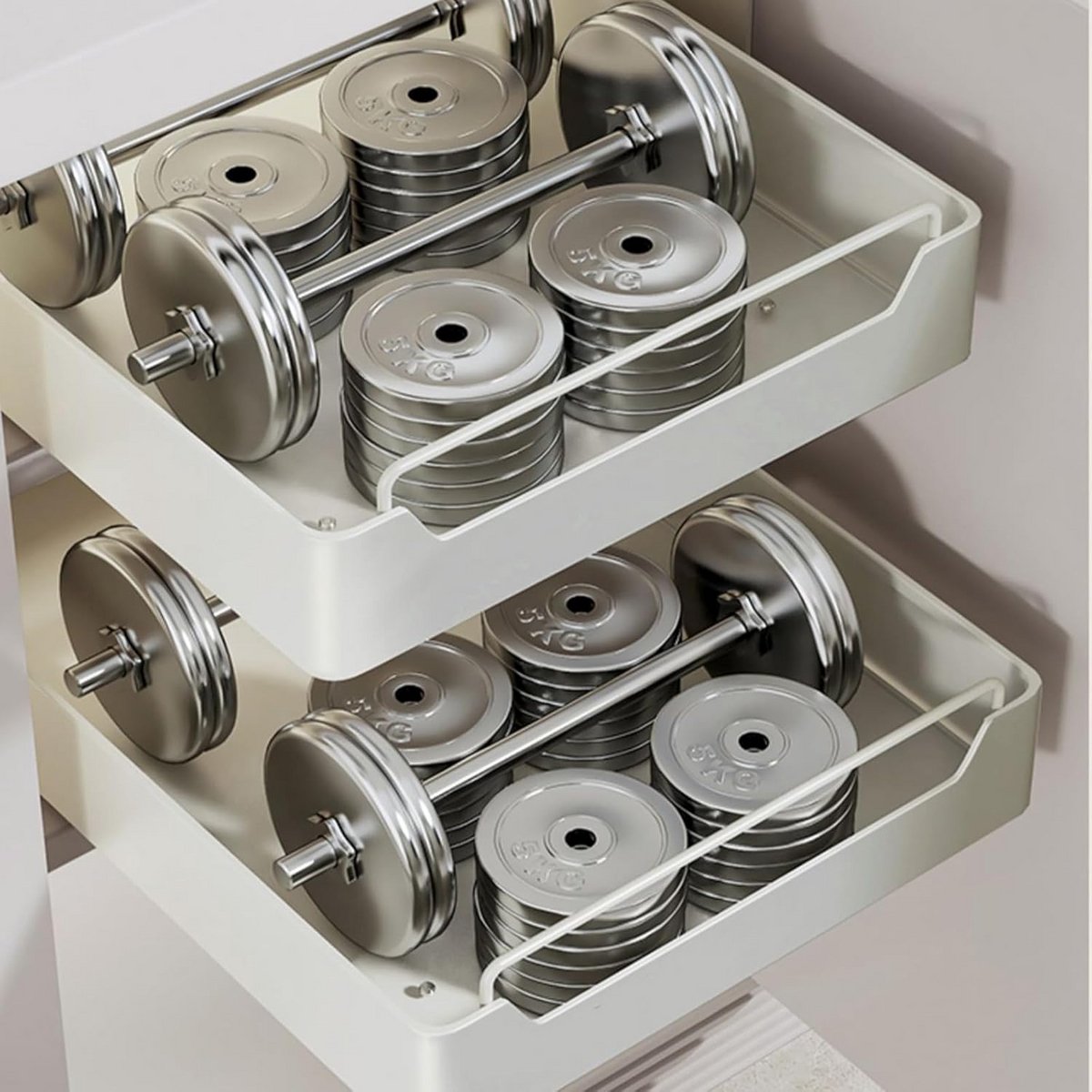 Uitschuifbare Kast Organizer Met Damping - Keuken & Badkamer Opbergrek Zonder Boren