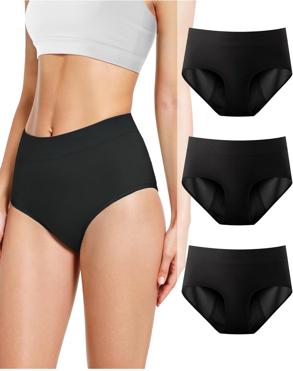 Menstruatie Ondergoed voor Zware Bloedingen - Hoge Taille - Absorberende Nachttuinbroek