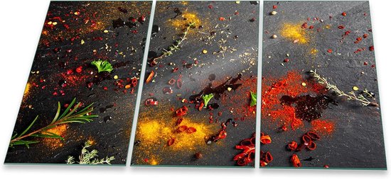 Fornuis afdekplaat afdekking keramische plaat afdekplaat snijplank 1-delig 80x52 hart zout donkerblauw - wit spatbescherming glasplaat keramische plaat afdekking bescherming fornuis veiligheidsglas glazen snijplank