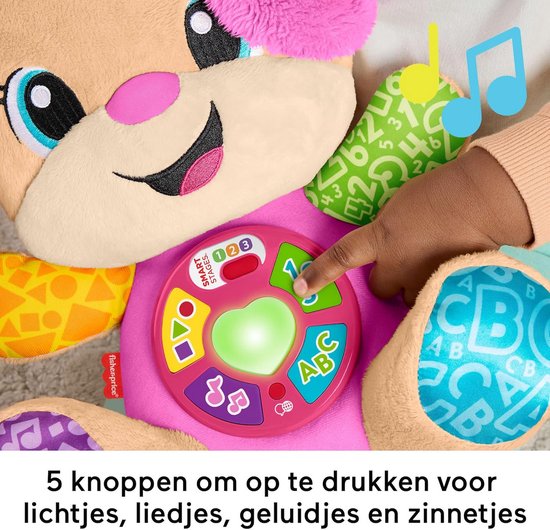 Interactief Leerspeelgoed Zusje - Meegroeiend Pluche Knuffel met Liedjes en Taalopties — afbeelding 3