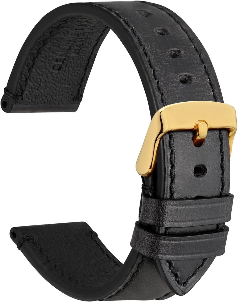 Leren Horlogeband voor Business Horloges - 18mm, 20mm, 22mm, 24mm - Crazy Horse Koeienleer