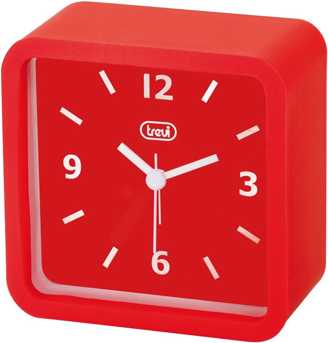 Digitale Wekker Vierkant Rood met Alarm