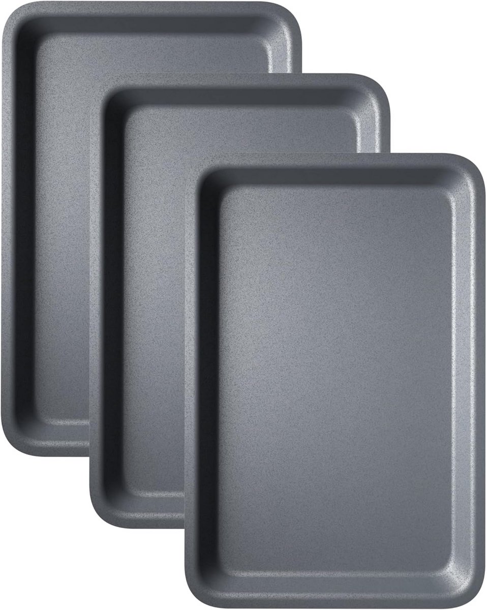 3-delige Set Diepe Ovenschalen & Bakplaten 31cm - Antiaanbaklaag