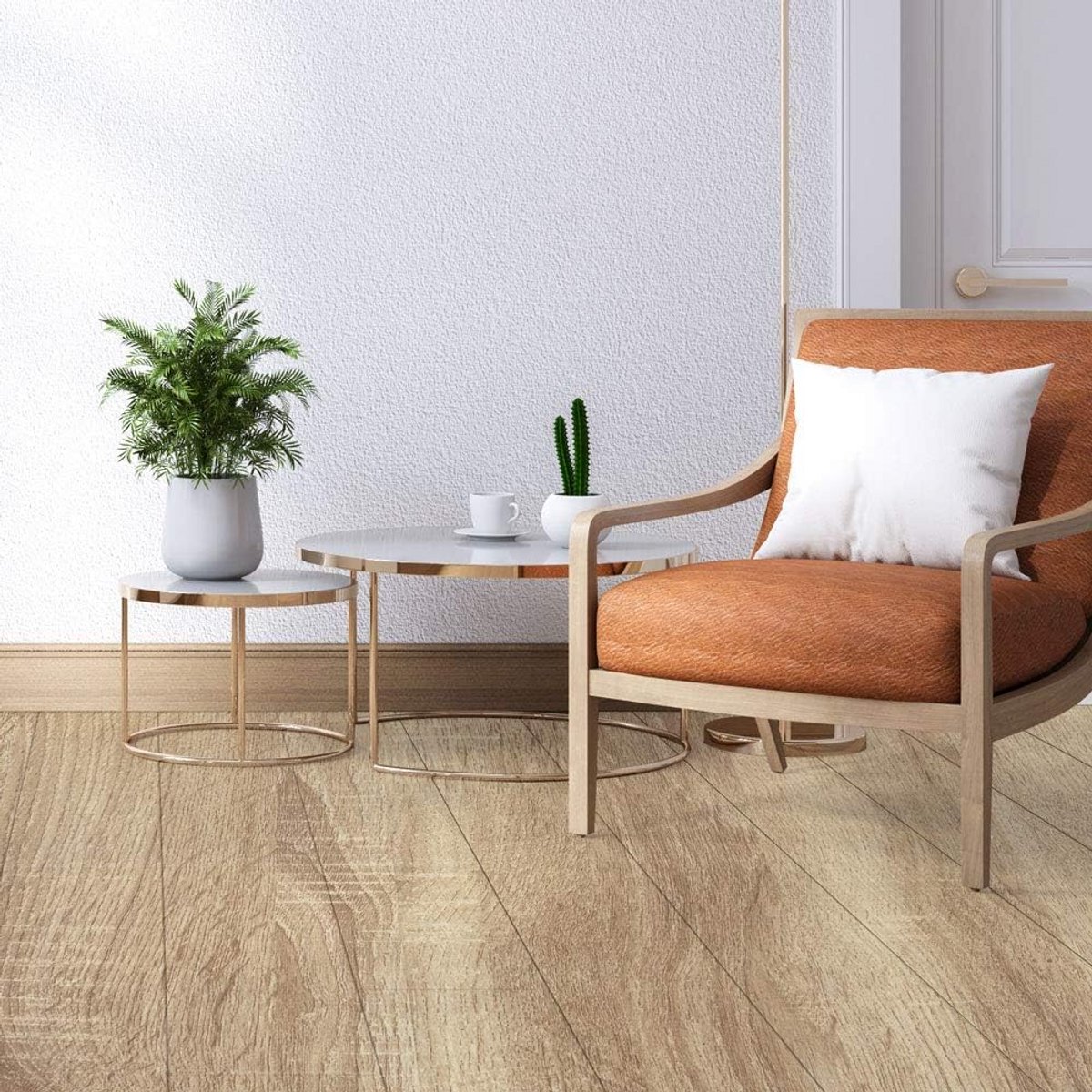Zelfklevende Vinyl Vloertegels Sticker - Antislip PVC Wand- en Vloerdecoratie voor Keuken