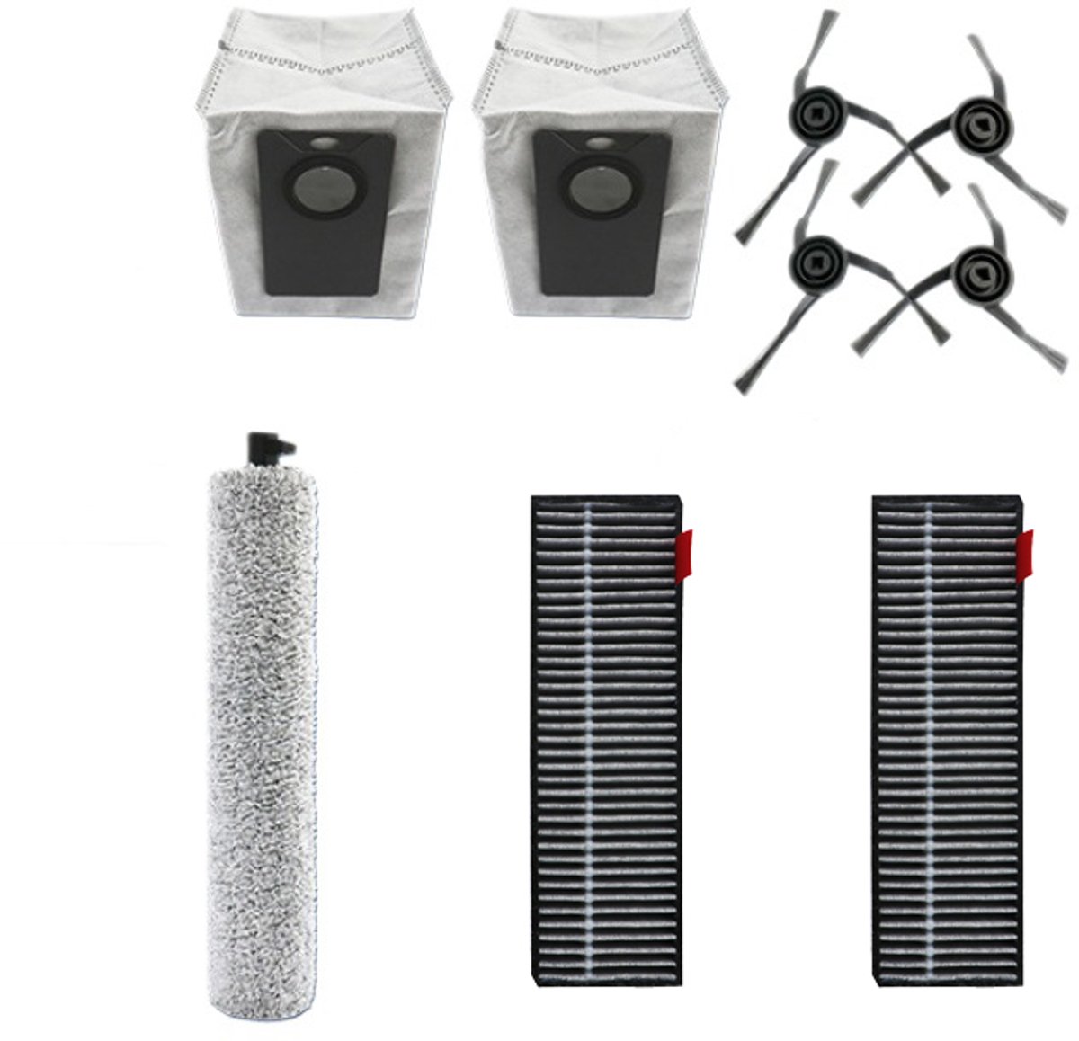 9 stuks robotstofzuiger accessoires - Geschikt voor UWANT U300 & U300 MAX - Onderdelen - voor robotstofzuiger - Vervangingsonderdelen