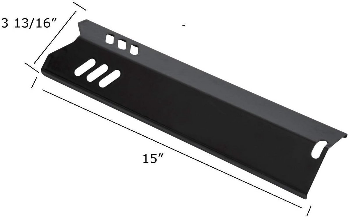 Universele 15 Inch Porseleinen Stalen Warmteplaat Vervanging voor Gasbarbecues