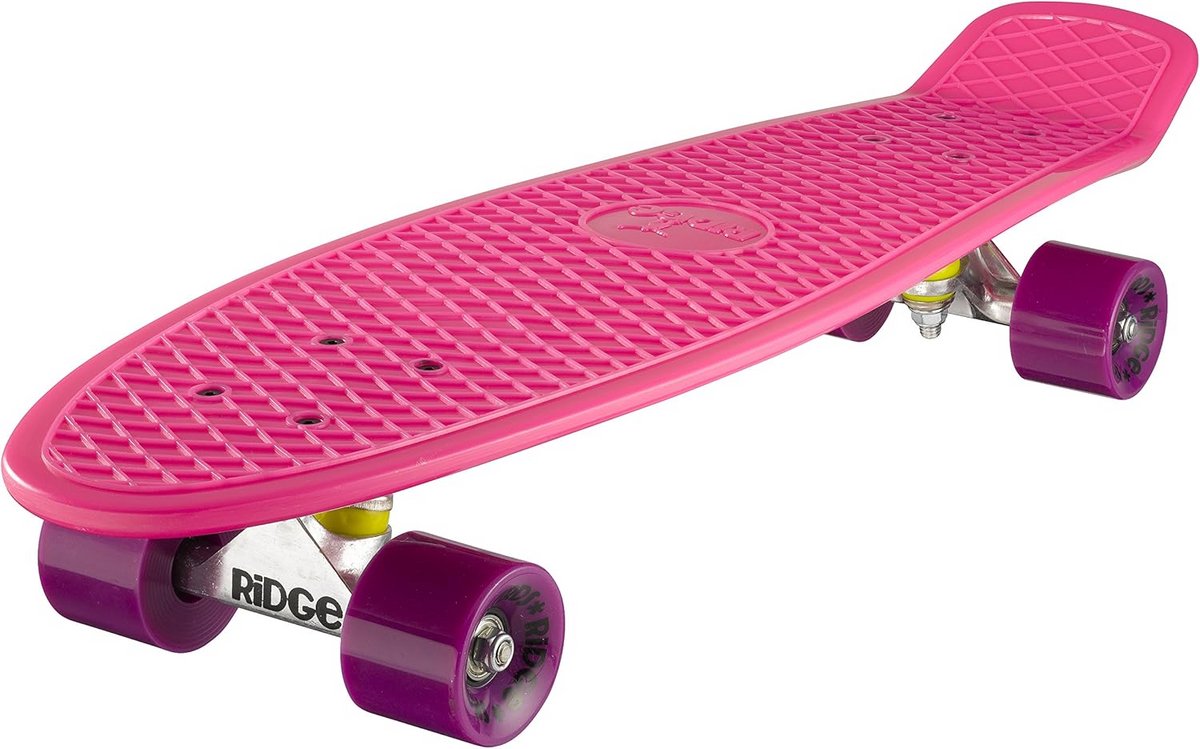 Cruiser Skateboard 69cm Flexibel Deck en Zachte Wielen Paars