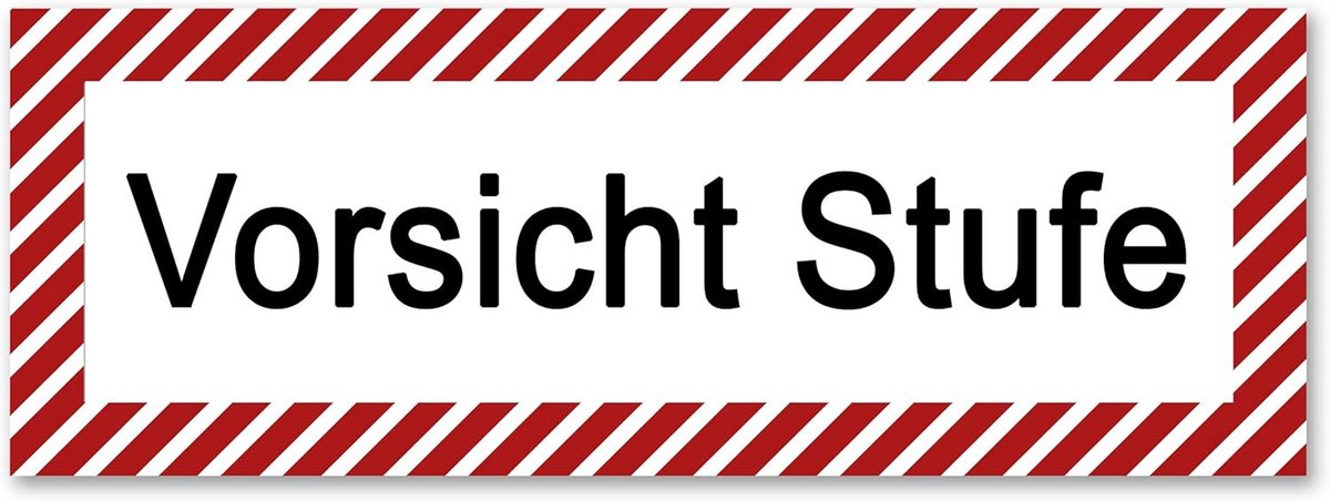5 Stuks Zelfklevende Veiligheidswaarschuwingsstickers voor Diverse Toepassingen
