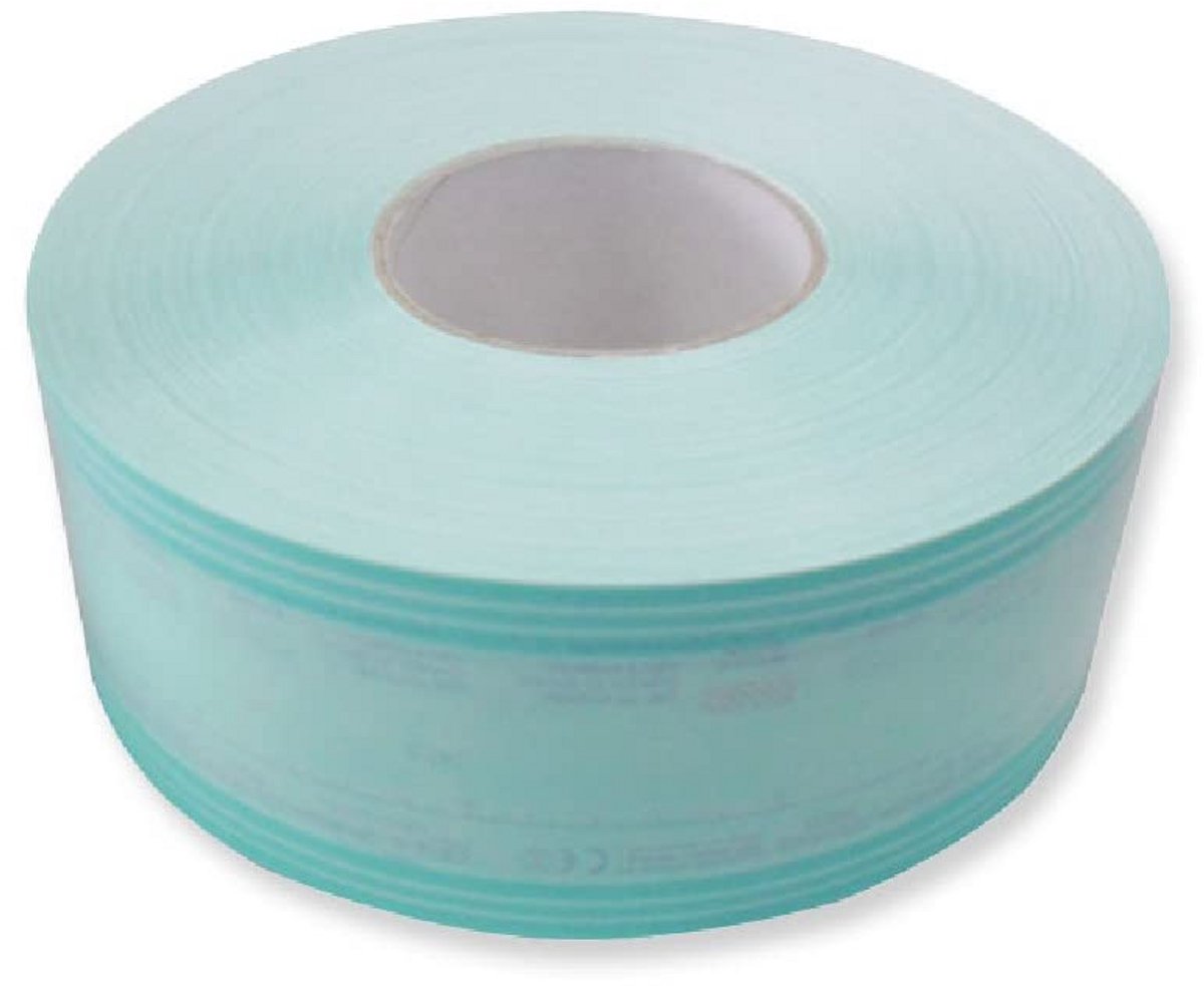 Sterilisatierollen Plat - 75mm Breed x 200m Lang - Voor Autoclaaf en ETO