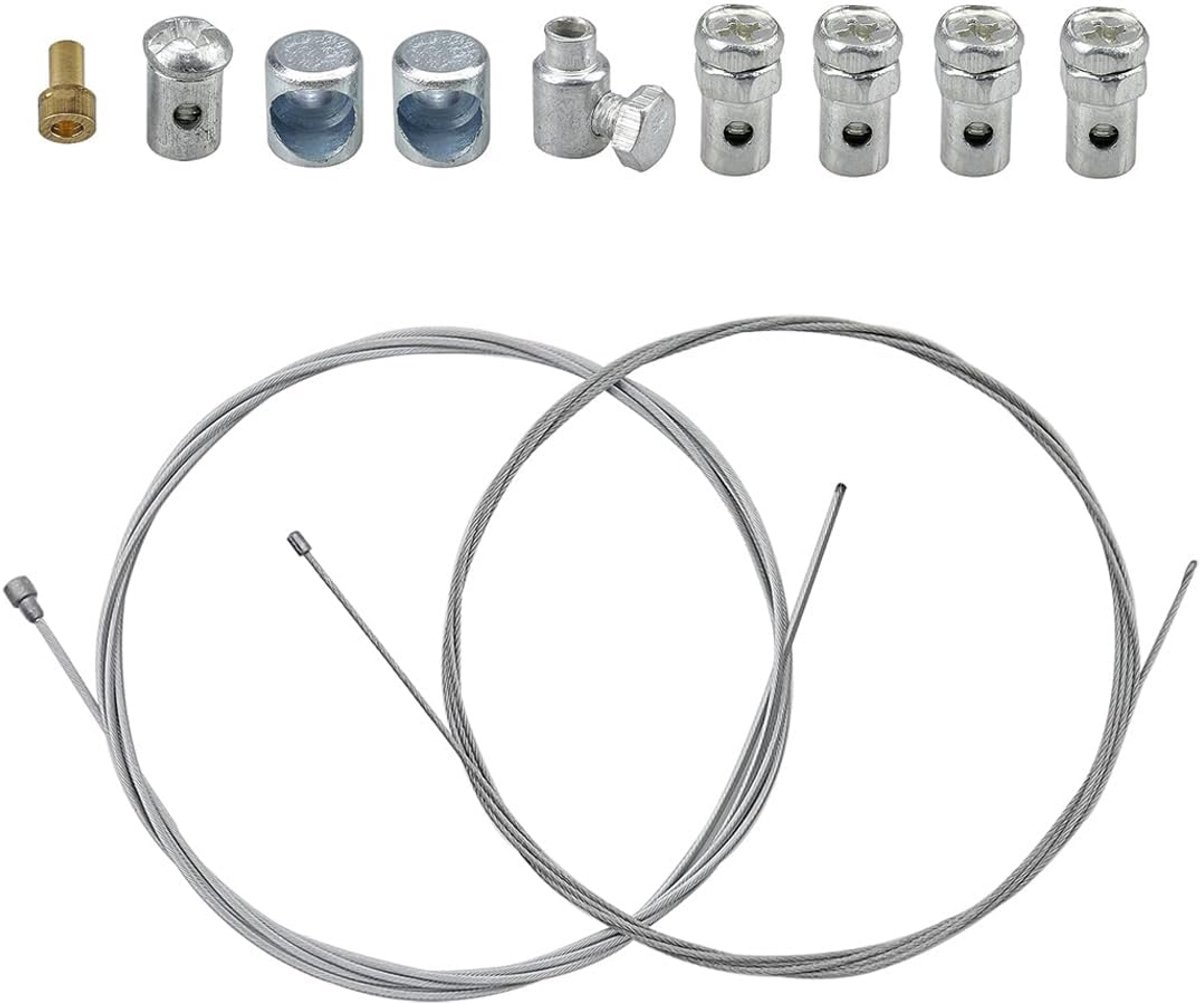2x Universele Koppelingskabel Motorfiets 2 Meter - Gasschermkabel Reparatieset