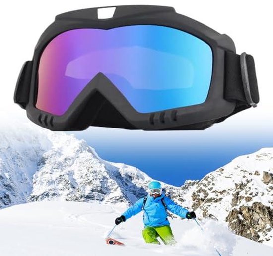 TuseRxln Magnetische Ski-En Snowboardbril - Dubbele Sferische Lens - Krastbestendig En Anti-Condens Met Ventilatiesysteem - 1 - Geschikt Voor Outdoor En Watersport In Zwart