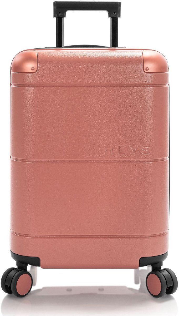 Heys Zen 4 wielen Cabinewagen S 54 cm met uitbreidingsplooi - Harde bagage - TSA slot - coral