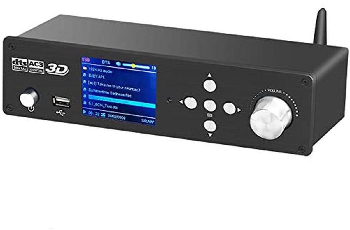 5.1CH Surround Sound Decoder met Bluetooth en HDMI 4K Ondersteuning