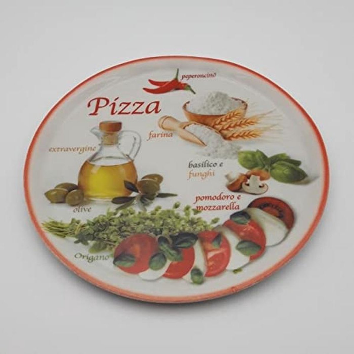 Diverse Pizza Schotel Ø 31 cm – Elegante Porseleinen Platte voor Pizza en Taart