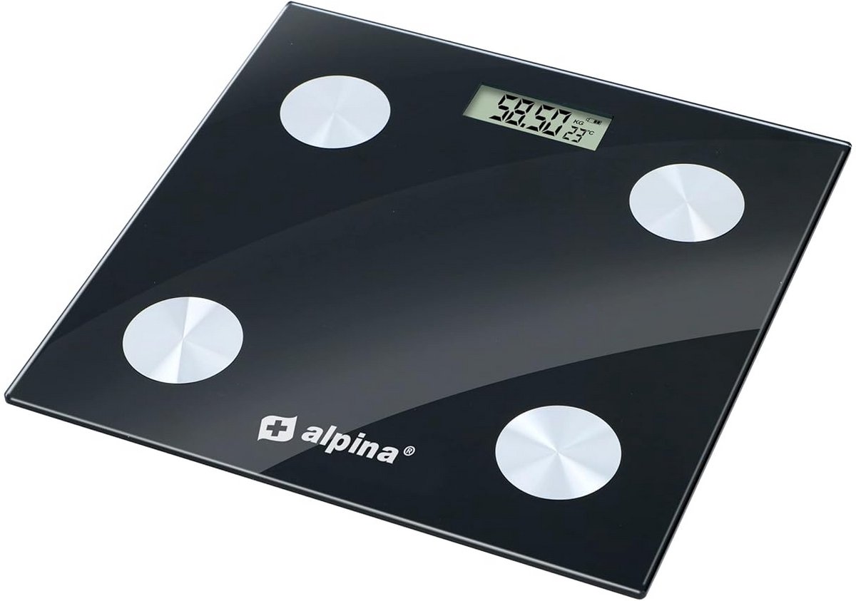 Slimme Personenweegschaal met Lichaamsanalyse, Vetpercentage, BMI en Bluetooth App