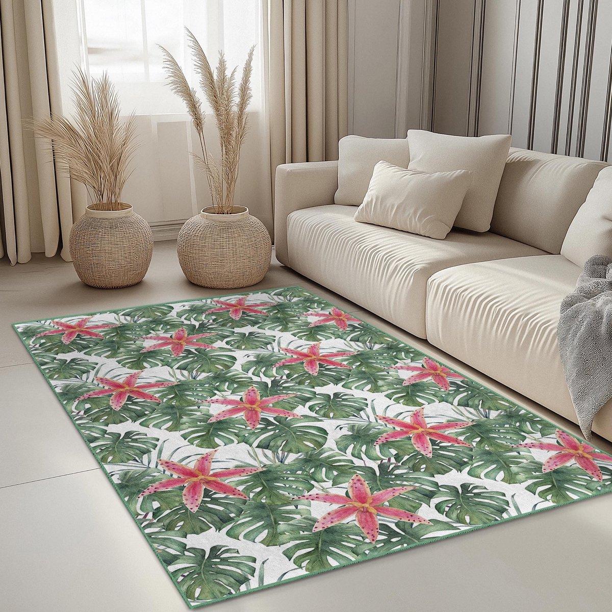 Mila Home - Tapijt Vloerkleed Rechthoek - Wasbaar - Antislip - OEKO-TEX Gecertificeerd - Voor Woonkamer, Slaapkamer, Keuken & Hal -237 2