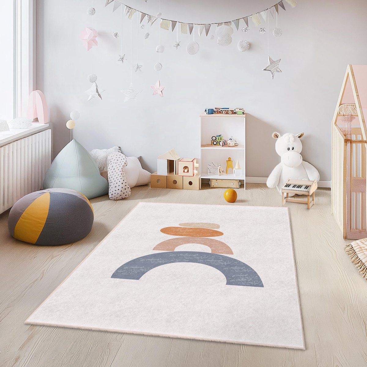 Mila Home - Kindertapijt Rechthoek - Vloerkleed Kinderkamer Tapijt - Speeltapijt - Wasbaar - Antislip - OEKO-TEX Gecertificeerd - 689 6