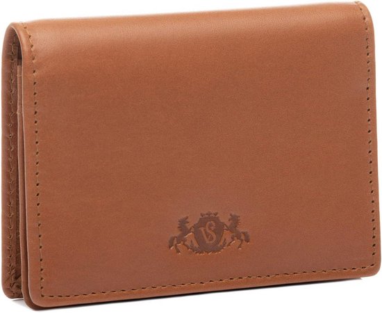 FASHIONGEN - Kaarthouder van kunstleer, voor creditcards, trouwe en bezoeken, voor dames en heren, SAWSAN, rood – anti-fid, Eén maat, klassiek, Rood - anti-Rfid, Taille unique, klassiek
