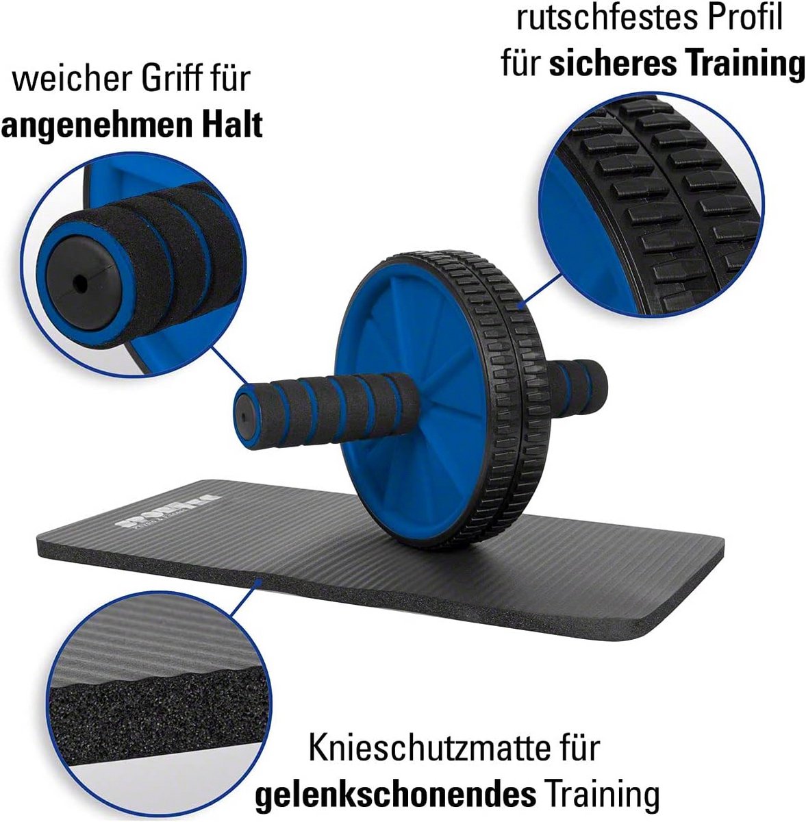 Complete 4-delige Fitness Set voor Thuisgebruik: Push-up Steunen, Buiktrainer, Springtouw en Handknijper