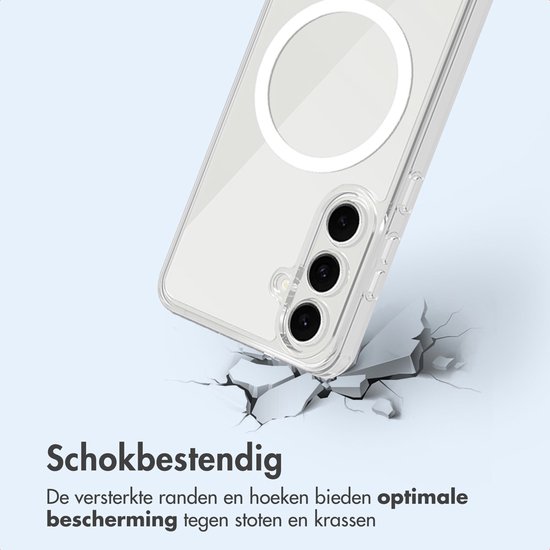 Coque imoshion - Compatible avec Samsung Galaxy S25 FE - Coque arrière de protection compatible MagSafe - Transparente