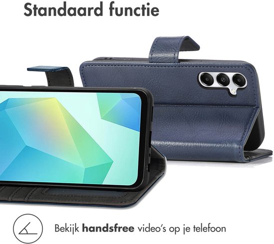 imoshion Étui adapté pour Samsung Galaxy A01 avec porte-cartes - Bookcase de Luxe imoshion - Bleu foncé