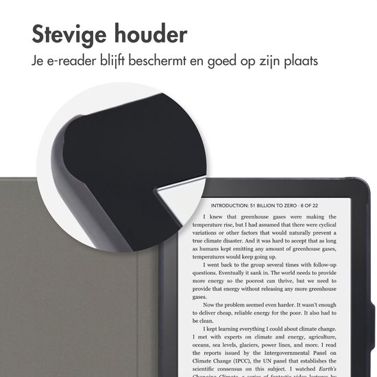 Hoesje geschikt voor Kobo Clara 2E E-reader - iMoshion Slim Hard Case Bookcase - Ook geschikt voor Tolino Shine 4 - Black Graphic van Hoesje  — afbeelding 4